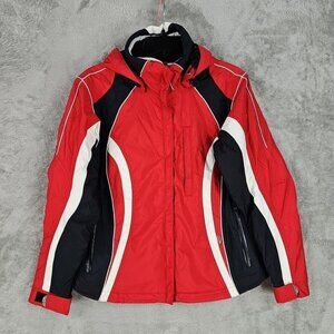 Vintage Obermeyer Ridgeline Jacket Womens 4 Red Waterproof Windproof Breathable
